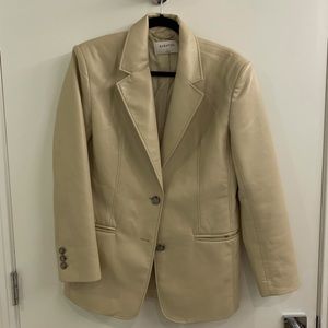 Aritzia Babaton Faux Leather Blazer